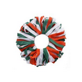 Spirit Pomchies  Ponytail Holder - Bottle Green/Fanta Orange/White